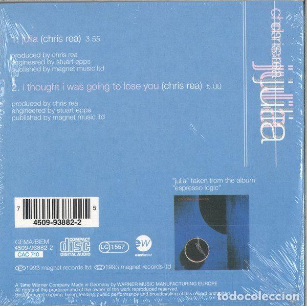 CDs de m&uacute;sica: Chris Rea &ndash; Julia (CD, Magnet 4509-93882-2) - Foto 2