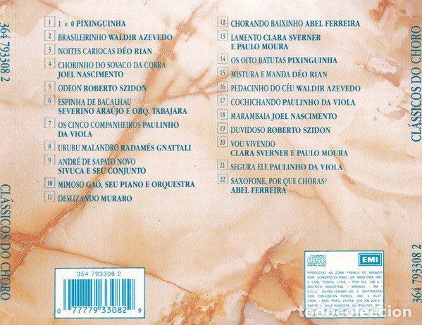 CDs de m&uacute;sica: Various &ndash; Cl&aacute;ssicos Do Choro (CD, EMI 364 793308 2) - Foto 2