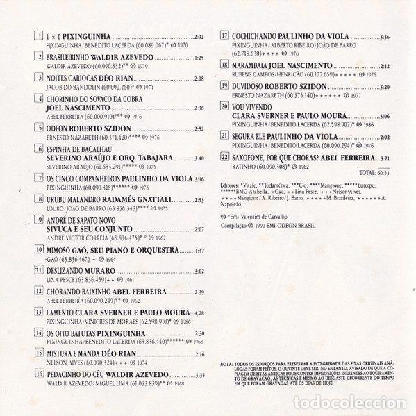 CDs de m&uacute;sica: Various &ndash; Cl&aacute;ssicos Do Choro (CD, EMI 364 793308 2) - Foto 4