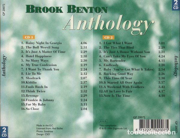 CDs de m&uacute;sica: Brook Benton &ndash; Anthology (CD, Digimode GP 20072) - Foto 2