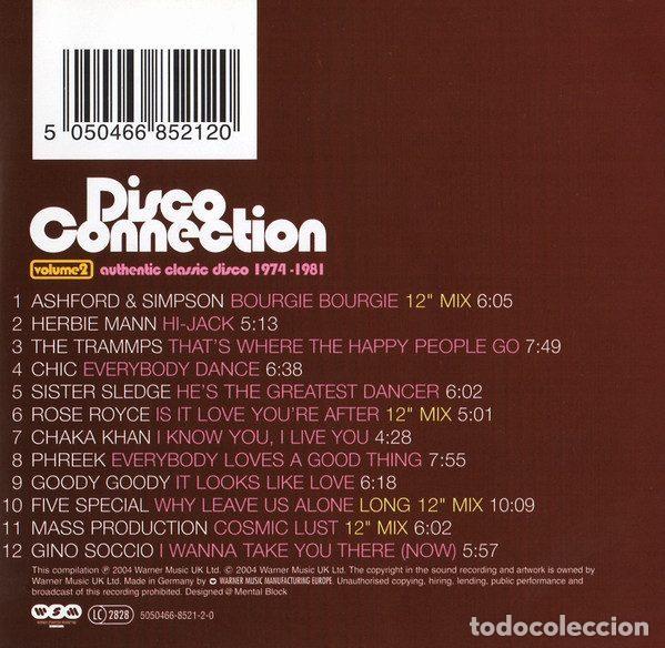 CDs de m&uacute;sica: Various &ndash; Disco Connection Volume 2 (Authentic Classic Disco 1974-1981) (CD, Warner Strategic... - Foto 2