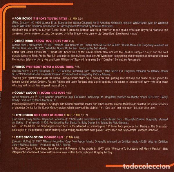 CDs de m&uacute;sica: Various &ndash; Disco Connection Volume 2 (Authentic Classic Disco 1974-1981) (CD, Warner Strategic... - Foto 4
