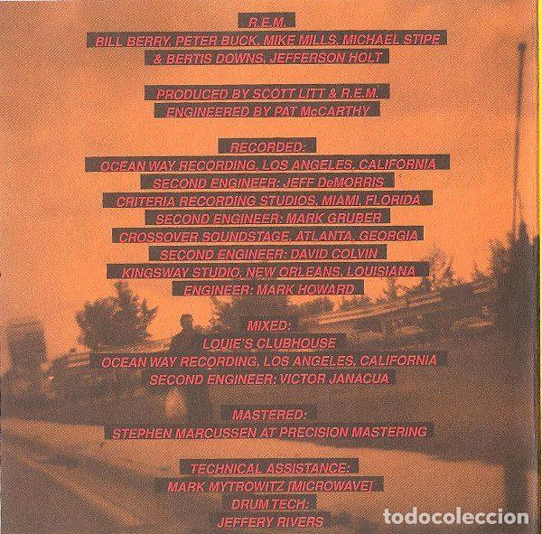 CDs de m&uacute;sica: R.E.M. &ndash; Monster (CD, Warner Bros. Records 9362-45740-2) - Foto 5