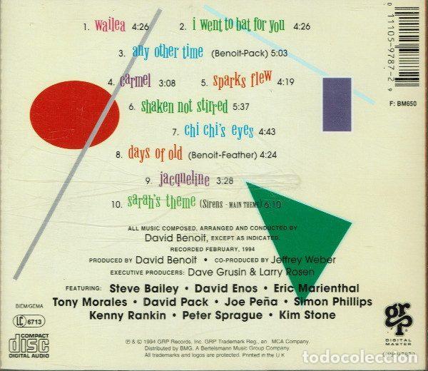 CDs de m&uacute;sica: David Benoit &ndash; Shaken Not Stirred (CD, GRP GRP 97872) - Foto 2