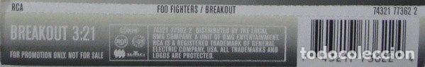 CDs de m&uacute;sica: Foo Fighters &ndash; Breakout (CD, RCA 74321 77362 2) - Foto 2