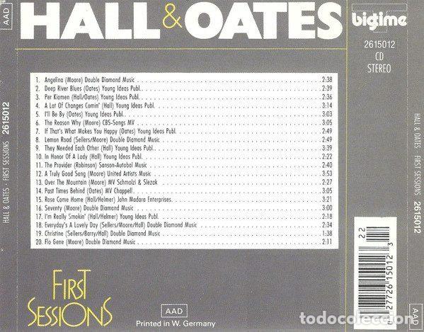 CDs de m&uacute;sica: Hall & Oates &ndash; First Sessions (CD, Bigtime 2615012) - Foto 2