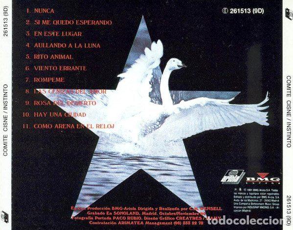 CDs de m&uacute;sica: Comit&eacute; Cisne &ndash; Instinto (CD, Ariola 261513) - Foto 2