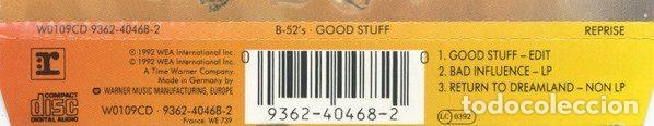 CDs de m&uacute;sica: The B-52s &ndash; Good Stuff (CD, Reprise Records W0109CD) - Foto 4
