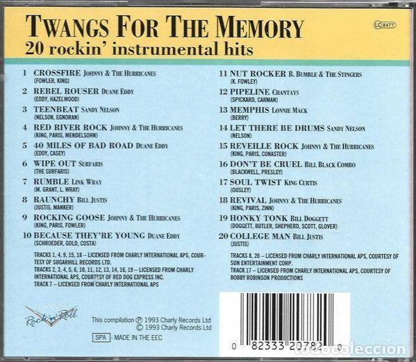 CDs de m&uacute;sica: Various &ndash; Twangs For The Memory (CD, Charly Records Ltd. CDCD 1106) - Foto 2