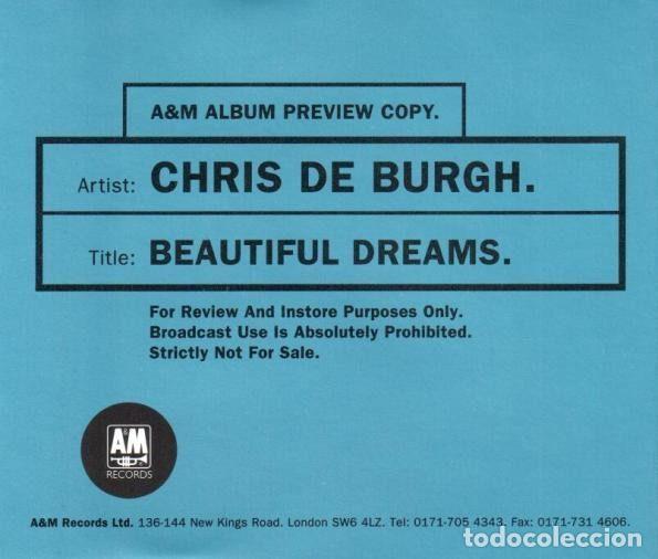 Music CDs: Chris de Burgh &ndash; Beautiful Dreams (CD, A&M Records 540 432-2 DJ.)