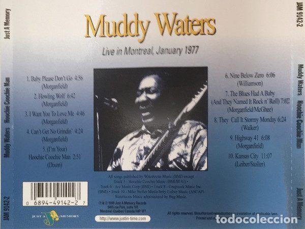 CDs de m&uacute;sica: Muddy Waters &ndash; Hoochie Coochie Man (CD, Just A Memory JAM 9142-2) - Foto 3