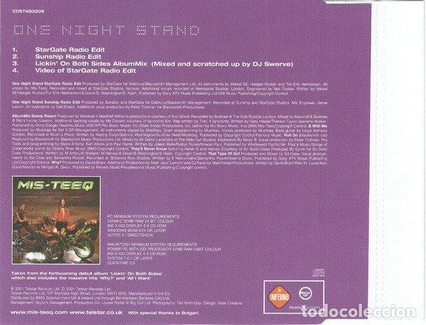 CDs de m&uacute;sica: Mis-Teeq &ndash; One Night Stand (CD, Telstar CDSTAS3208) - Foto 3