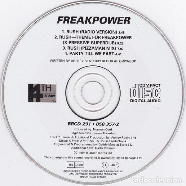 CDs de m&uacute;sica: Freak Power &ndash; Rush (CD, 4th & Broadway BRCD 291) - Foto 4