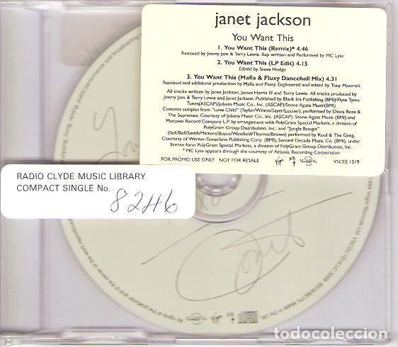 CDs de m&uacute;sica: Janet Jackson &ndash; You Want This (CD, Virgin VSCDJ1519)