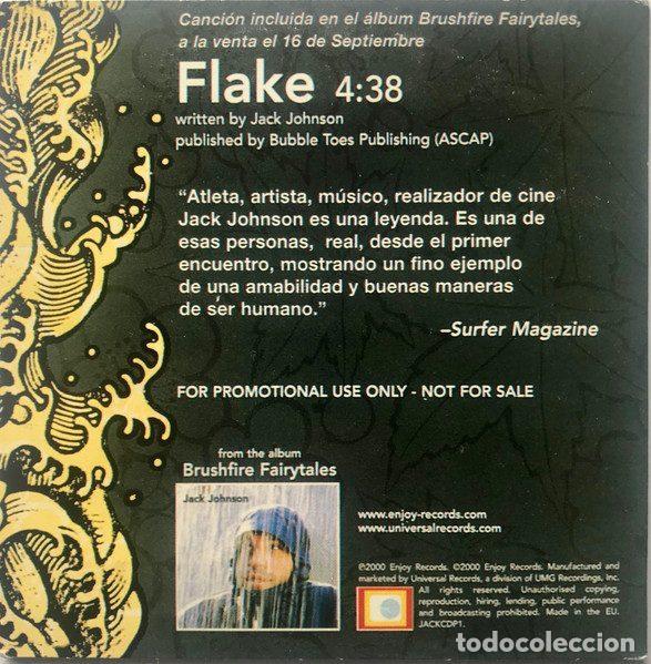 CDs de m&uacute;sica: Jack Johnson &ndash; Flake (CD, Enjoy Records JACKCDP1) - Foto 2