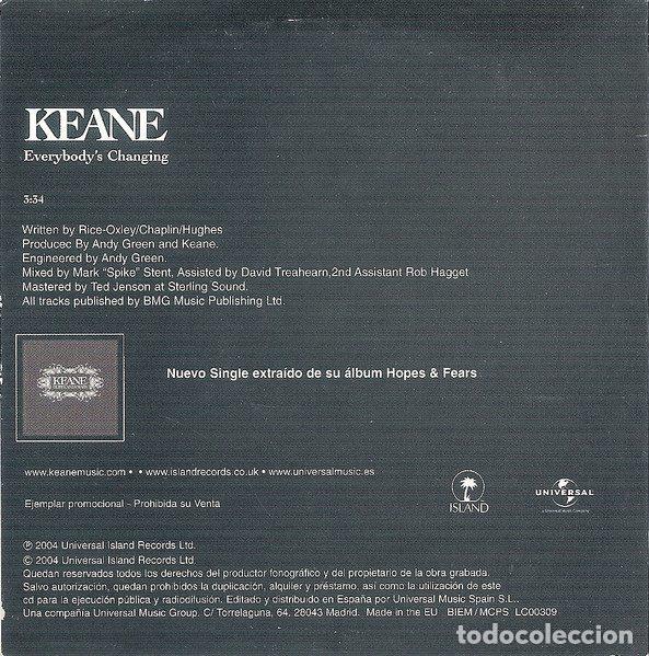 CDs de m&uacute;sica: Keane &ndash; Everybodys Changing (CD, Island Records none) - Foto 2