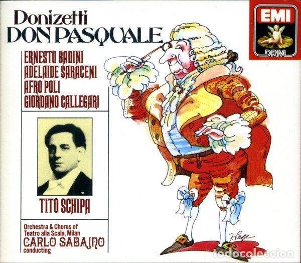 CD de M&uacute;sica: Donizetti - Ernesto Badini, Adelaide Saraceni, Afro Poli, Giordano Callegari, Tito Schipa,...