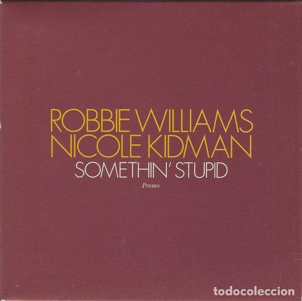 Music CDs: Robbie Williams And Nicole Kidman &ndash; Somethin' Stupid (CD, Chrysalis CDCHSDJ 5132)