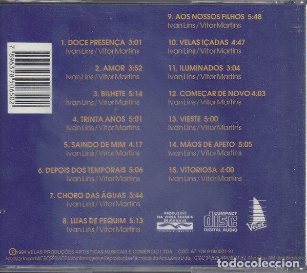 CDs de m&uacute;sica: Ivan Lins &ndash; A Doce Presen&ccedil;a De Ivan Lins (CD, Velas 11 - V065) - Foto 3
