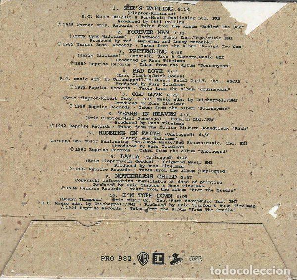 CDs de m&uacute;sica: Eric Clapton &ndash; Eric Clapton (CD, Warner Bros. Records PRO 982) - Foto 2