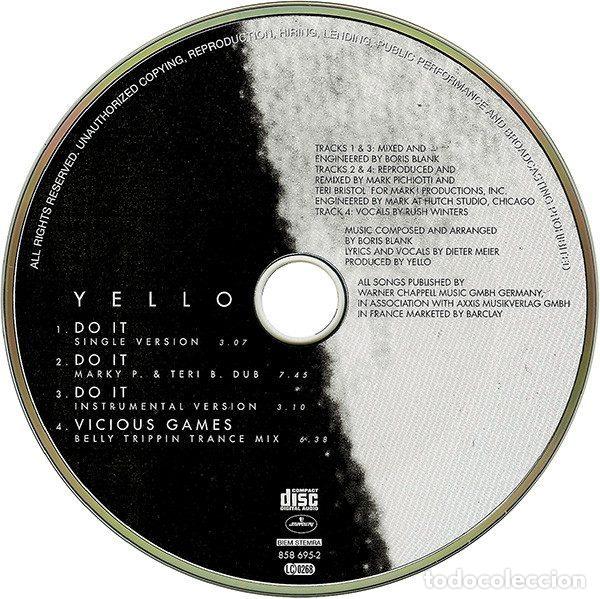 CDs de m&uacute;sica: Yello &ndash; Do It (CD, Mercury 858 695-2) - Foto 3