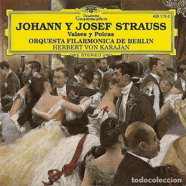 CDs de m&uacute;sica: Johann Y Josef Strauss, Orquesta Filarmonica De Berlin, Herbert von Karajan &ndash; Valses Y Polcas...