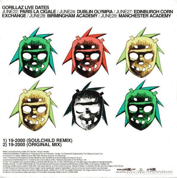 CDs de m&uacute;sica: Gorillaz &ndash; 19-2000 (CD, Parlophone CDRDJ 6559) - Foto 2