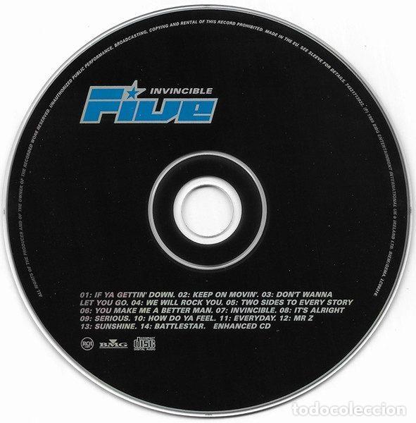 CDs de m&uacute;sica: Five &ndash; Invincible (CD, RCA 74321713922) - Foto 3