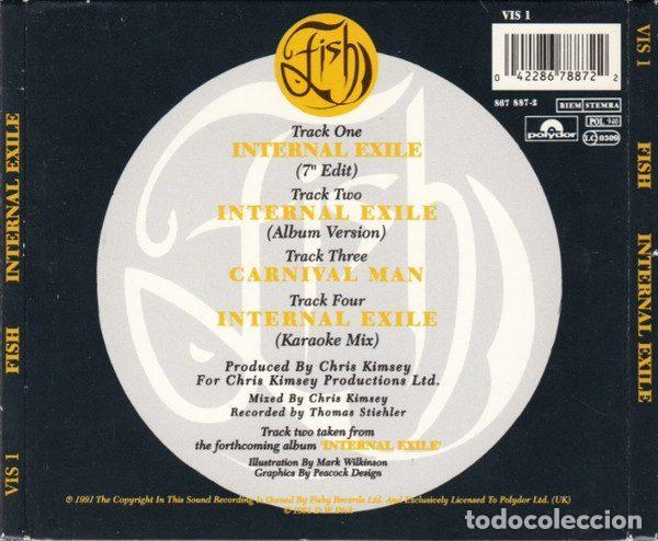 CDs de m&uacute;sica: Fish &ndash; Internal Exile (CD, Polydor VIS 1) - Foto 2