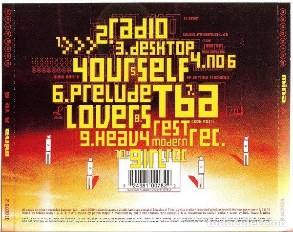 CDs de m&uacute;sica: Mina &ndash; A To B (CD, Labels Germany 810078 2) - Foto 2