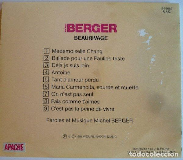 CDs de m&uacute;sica: Michel Berger &ndash; Beaurivage (CD, Apache 2-56953) - Foto 2