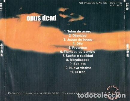 CDs de m&uacute;sica: Opus Dead &ndash; Opus Dead (CD, Not On Label (Opus Dead Self-released) OD 01) - Foto 3