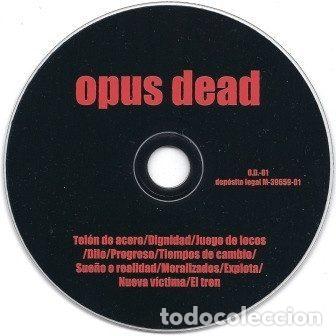 CDs de m&uacute;sica: Opus Dead &ndash; Opus Dead (CD, Not On Label (Opus Dead Self-released) OD 01) - Foto 4