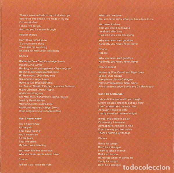 CDs de m&uacute;sica: Dina Carroll &ndash; So Close (CD, A&M PM 540 034-2) - Foto 9