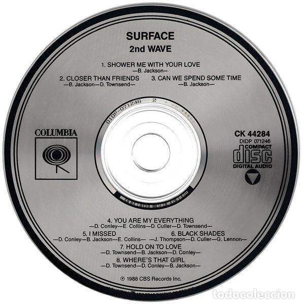 CDs de m&uacute;sica: Surface &ndash; 2nd Wave (CD, Columbia CK 44284) - Foto 4