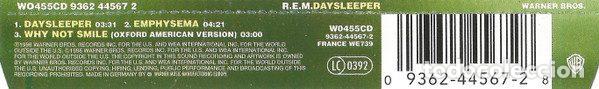 CDs de m&uacute;sica: R.E.M. &ndash; Daysleeper (CD, Warner Bros. Records WO455CD) - Foto 5