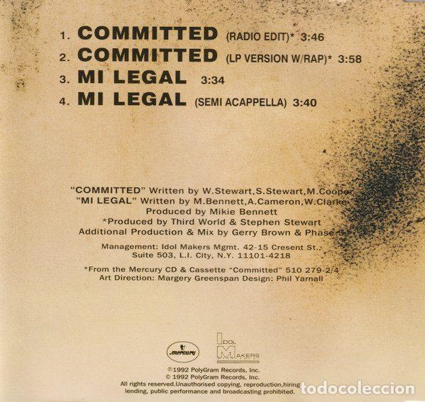CDs de m&uacute;sica: Third World &ndash; Committed (CD, Mercury 864 023-2) - Foto 2