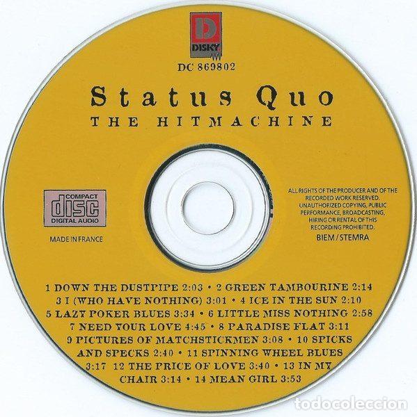 CDs de m&uacute;sica: Status Quo &ndash; The Hitmachine (CD, Disky DC 869802) - Foto 3