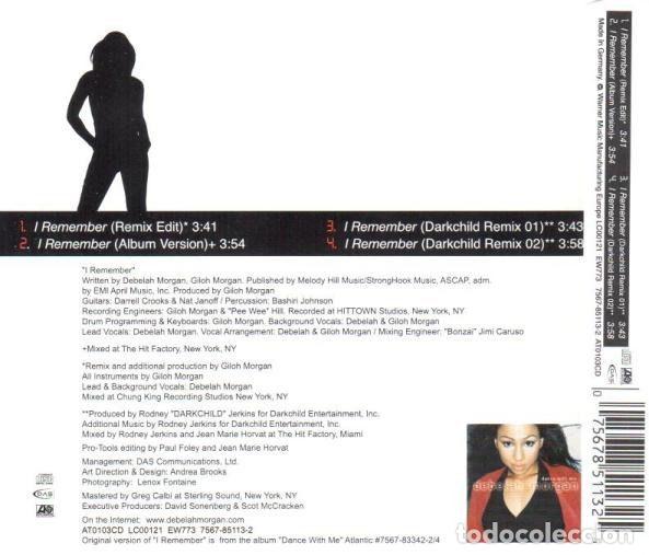 CDs de m&uacute;sica: Debelah Morgan &ndash; I Remember (CD, Atlantic AT0103CD) - Foto 2
