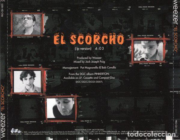 CDs de m&uacute;sica: Weezer &ndash; El Scorcho (CD, DGC PRO-CD-1003) - Foto 2