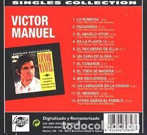 CDs de m&uacute;sica: V&iacute;ctor Manuel &ndash; Singles Collection (CD, Graffiti 32-856) - Foto 2