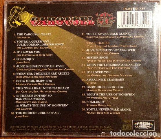 CDs de m&uacute;sica: Various &ndash; Carousel (CD, Prism Leisure PLATCD 731) - Foto 3