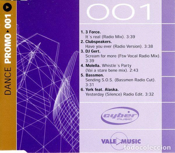 CD de M&uacute;sica: Various &ndash; Dance Promo 001 (CD, Cyber Music VLDP 089-6)