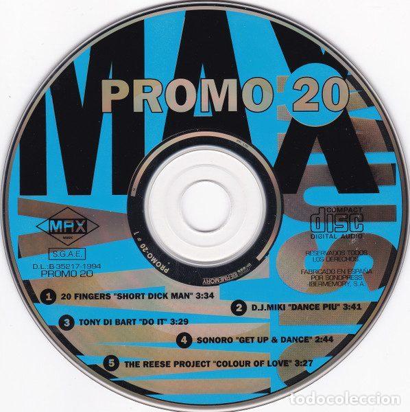 CDs de m&uacute;sica: Various &ndash; Promo Max 20 (CD, Max Music none) - Foto 2