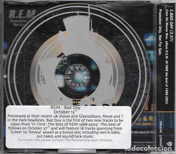 CDs de m&uacute;sica: R.E.M. &ndash; Bad Day (CD, Warner Bros. Records PRO4296) - Foto 5