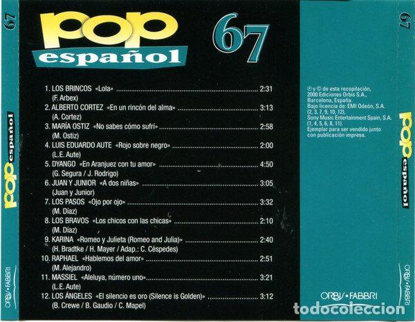 CDs de m&uacute;sica: Various &ndash; Pop Espa&ntilde;ol 67 (CD, Orbis POP-27) - Foto 3