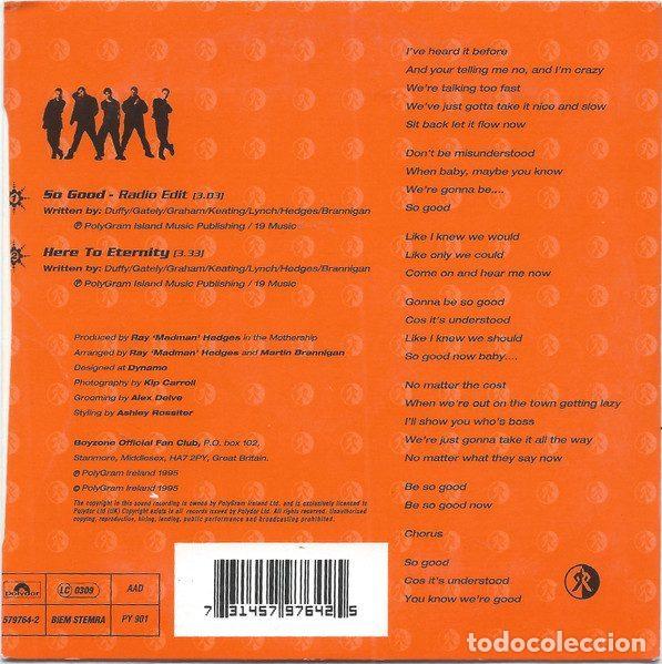CDs de m&uacute;sica: Boyzone &ndash; So Good (CD, Polydor 579764-2) - Foto 2