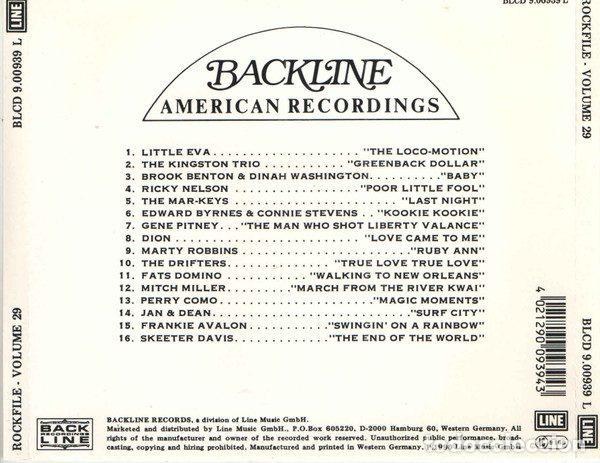 CDs de m&uacute;sica: Various &ndash; Rockfile Volume 29 (CD, Backline Records BLCD 9.00939 L) - Foto 2