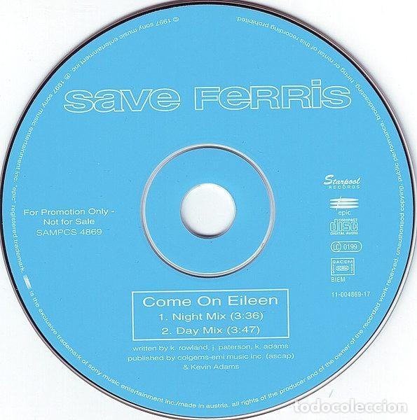 CDs de m&uacute;sica: Save Ferris &ndash; Come On Eileen (CD, Starpool Records SAMPCS 4869) - Foto 3