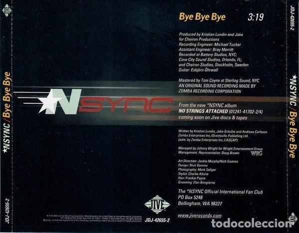 CDs de m&uacute;sica: *NSYNC &ndash; Bye Bye Bye (CD, Jive JDJ-42655-2) - Foto 3